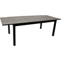 Gartentisch Ausziehtisch XXL Grau anthrazit 300x110cm 200/Aluminium + Glas in Keramikoptik yf7980679