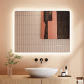 Badezimmerspiegel Led Badspiegel 60x80 cm Rechteckig Touch-Schalter fs1989413