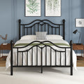 Bett Schwarz 160x200 Metallbett mit Kopf- und Fussteil Lattenrost zk0405635