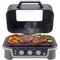 4-in-1 Elektrogrill - BBQ Smoker - Tischgrill - Einstellbar von 90250 C Rot Timer bis 120 Min. Sichtfenster im Deckel ex8358988