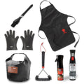Starter-Set/Zubehoerpaket mit Reinigungswerkzeugen und Grillutensilien fuer (18307) Schwarz eo0217849