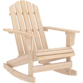 Adirondack-Schaukelstuhl Massivholz Tanne Schwarz yq4846432