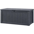 Living Auflagenbox/Kissenbox 570 Liter l 100% Wasserdicht l mit Belueftung dadurch kein uebler Geruch/Schimmel l Moderne Holzoptik l Deckel belastbar ic5213633