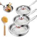 2026 Upgrade Titan Bratpfanne Non-Stick Hammered Titanium Pan Scratch-Resistant vo7578099