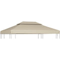 Pavillon-Dachplane Ersatzdach 310 g/m 34 m Beige zm9214311