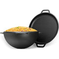 10L Gusseisen Schwenktopf Kazan Asia Kasan mit Deckel-Grillpfanne aus Gusseisen Grillwok Wokpfanne Grill Cast Iron Campingtopf Kessel Traditioneller cd7328895