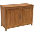 Gartenschrank Cabinet mit Zwei Ebenen holz 120x50cm Eukayltpus gt4696975