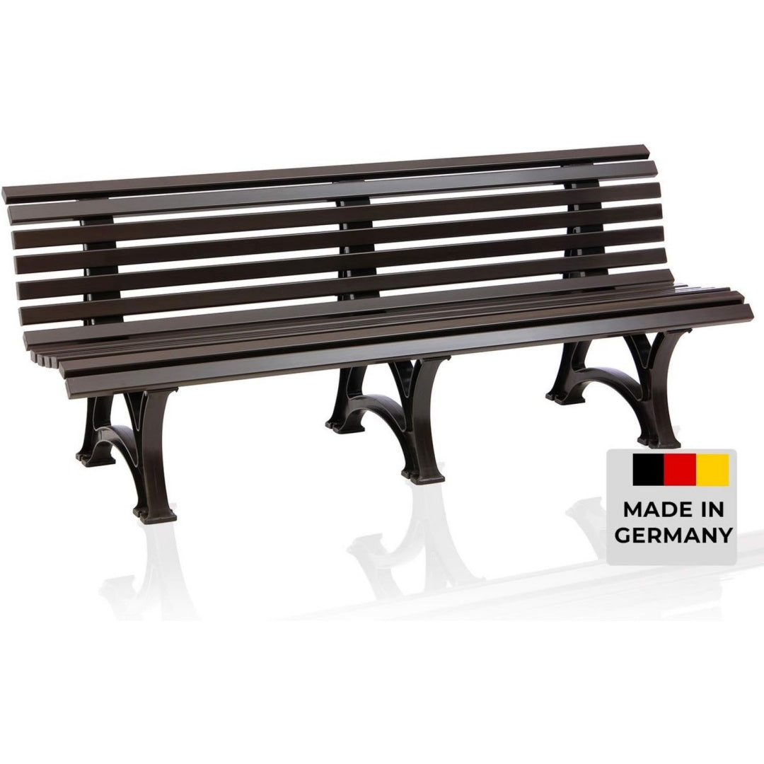 Sitzbank Borkum Gartenbank fuer Garten Braun Balkon Terrasse jm9275864