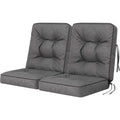 Bankauflage fuer Gartenmoebel Grau 2 x 60 cm Gartenbank Polsterauflage fuer Hollywoodschaukel zq0923378