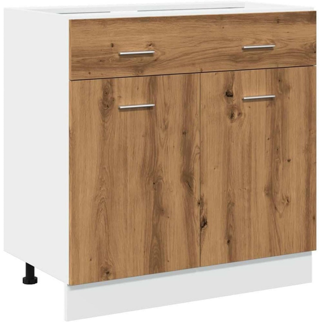 Schubunterschrank Lyon Artisan- eiche 80x46x81,5 cm 5 cm Holzwerkstoff sz3064001