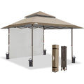 Pop up Uberdachungs Zelt mit Einer Wand Beige 4x4m tq2738108