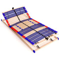 Stabiler Lattenrost 100% - Kopf- und Fussteil verstellbar - SCHULTERFRASUNG Schwarz buche 100x200cm 7 Zonen 42 Federleisten hz4049928